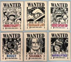 【中古】タオル・手ぬぐい 全6種セット 手配書風ハンドタオル 「一番くじ ワンピース 匠ノ系譜 覇極」 F賞