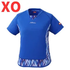 【新品・５５%以上割引！】ゲームシャツ ユニフォーム エリネシャツ 卓球 XO XOサイズ ニッタク(Nittaku) ブルー（青） NW-2197 ユニホーム