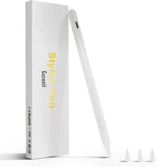 タッチペン iPad用ペン iPad用pencil 急速充電 スタイラスペン 極細 高感度 傾き感知/磁気吸着/誤作動防止機能対応 軽量 10KM耐摩性 2018年以降iPad/iPad Pro/iPad air/iPad mini対応 ホワイト