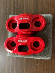 Solute　アルミ削り出しCNC加工　ハンドルアッパーホルダー　レッド