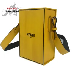 フェンディ FENDI 7VA519 レディース ショルダーバッグ イエロー /ゴールド金具 レザー