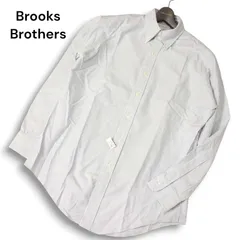 【新品 USA製】 Brooks Brothers ブルックスブラザーズ 長袖 スーピマコットン BD ストライプ シャツ Sz.15-33 メンズ