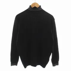 ポールスミスコレクション PAUL SMITH COLLECTION ニット セーター タートルネック 長袖 ウール L 黒 ブラック /YMのサムネイル