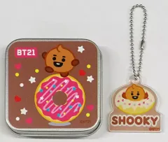 【中古】雑貨 SHOOKY(シュガ) トレーディング缶ケース入りアクリルキーホルダー Donut PARADISE ver. 「BT21」 TSUTAYA限定