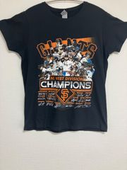 USA古着 2021ナショナルリーグウエストチャンピオン　サンフランシスコジャイアンツ メジャーリーグTシャツ 黒 M ブラックtシャツ　ブラック　サイズM MLB