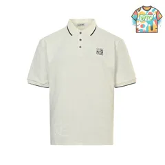 【今日WTO】Loewe 25ss ロゴ刺繍ポロ T シャツ-UR73