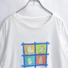 90s Moomin ムーミン キャラクターデザイン アニメ Tシャツ 明治生命 アドバタイジング 企業物 プロモ ジャパンヴィンテージ ビンテージ 古着 メンズL相当