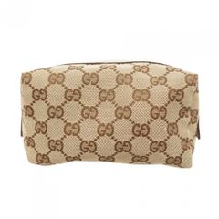 グッチ(Gucci) グッチ ポーチ GGキャンバス 29595 キャンバス ブラウン ホワイト レディース
