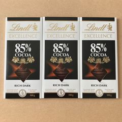 【送料込・新品】リンツ チョコレート エクセレンス 85%カカオ 100g 3枚セット