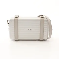 ディオール Dior ショルダーバッグ DIOR × RIMOWA パーソナルクラッチバッグ 2DRCA295YWT シルバー レザー ×RIMOWA パーソナルクラッチバッグ メンズ Used Bのサムネイル