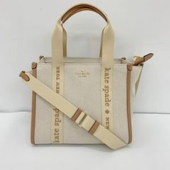 レアkate spade キップキャンバス スモールトート ピンク KG767 - メルカリ