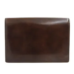 タグ付未使用展示品 ダンヒル Dunhill クラブライン OC9010B レザー ビジネス セカンド クラッチバッグ ブラウン 上質光沢本革 メンズ 旅