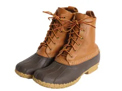 【お得なクーポン配布中!】 USA製 エルエルビーン 6ホール ビーン ブーツ レディース 24cm / LLBEAN レースアップ 8インチ LLビーン 2トーン アウトドア レインブーツ