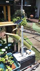 格安在庫処分品、ジャンボ極太ししおどしソーラー及び電池セットで即運転