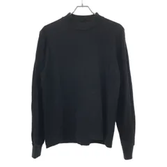 Ground Y グラウンド ワイ 23SS 30/COTTON T-CLOTH HIGH NECK LONG SLEEVE CUT SEW ハイネックロングスリーブカットソー GI-T40-050 ブラック 1のサムネイル