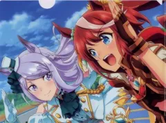 【中古】クリアファイル メジロマックイーン＆トウカイテイオー A4クリアファイル 「ウマ娘 プリティーダービー Season 2」 月刊ニュータイプ 2021年7月号付録
