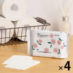 トイレのおそうじシート ローズ香り 詰替え 1セット（4個） 大王製紙 オリジナル