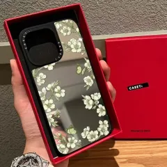 CASETiFY風 桜とツバメ＆蝶デザイン ミラー iPhoneケース｜iPhone16 Pro Max / 15 / 14 / 13 / 12 / 11 対応 おしゃれ 小花柄 高級感
