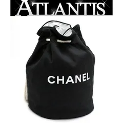 CHANEL シャネル プールバッグ ノベルティ ブラックxホワイト