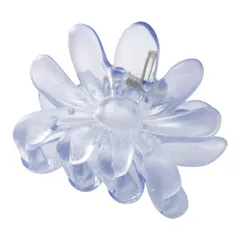 【ブルー×ワンサイズ】[Cream dot. クリームドット公式] ヘアアクセサリー レディース バンスクリップ ヘアクリップ 髪留め まとめ髪 フラワー 花 透明感 大人 マーブル  