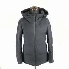 ユニクロ★シームレス/高比率90％ダウンジャケット【レディースXS/紺】フード/リブ袖/ハイネック/内ポケット/コード穴付き◆BA869W<sale>