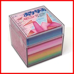 20色 1000枚入 7.5cm角 プラケース付き 千羽鶴用 002004 折り紙 トーヨー