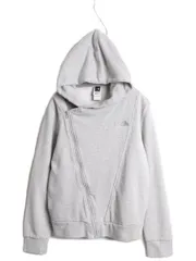 【お得なクーポン配布中!】 US企画 ノースフェイス フルジップ スウェット フード パーカー レディース L / 古着 The North Face アウトドア ライダース タイプ 灰