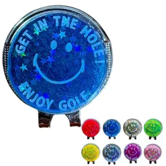 【新品未使用品】まるあ(MARUA) ゴルフマーカー 集光・蛍光マーカー ハットクリップ 曇りや雨の日も『ピカッと』光って見やすい の視認性能 8色のカラーバリエーション大切な人へのプレゼント コンペ景品に最適 (ブルー) 1