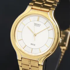1030-4 美品 SEIKO SX セイコー 腕時計 稼働 金ゴールド色 2025年最新】セイコー SXの人気アイテム - メルカリ