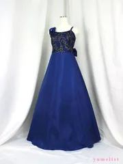 ゆめりすと ソフィーv5 ブラック 155：演奏会発表会用子供ロングドレス