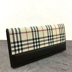送料込み！ 未使用品 BURBERRY 長財布 ノバチェック 536 - メルカリ 