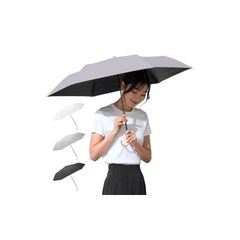 FULIZ 折りたたみ傘 超軽量 日傘 uvカット率 100% 遮光 遮熱 レディース コンパクト 晴雨兼用 折り畳み傘 完全遮光 J型ハンドル 【女性誌掲載】 (ライトグレー) 0のサムネイル