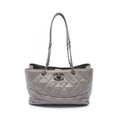 シャネル CHANEL トートバッグ マトラッセ レザー マトラッセチェーントートバッグ レディース Used B