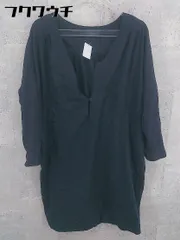 ◇ AMERICAN RAG CIE アメリカンラグシー 長袖 膝丈 ワンピース サイズF ネイビー レディース 【中古】 【1002802268205】