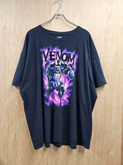 【US古着】MARVEL VENOM Big Size T-Shirt | マーベル アメコミ ベノム ビックプリント ビックサイズ キャラクター 半袖 Tシャツ ブラック 3XL