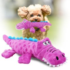 新品 L'e Bee 犬 おもちゃ 音のでる玩具 犬噛む玩具 知育玩具 頑丈 ぬいぐるみ 歯磨き 壊れにくい 引っ張り 運動不足 小型犬 中型犬 (ピンク)