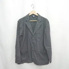 ◇ ⊇ LANDS END ランズエンド コットン100% 長袖 ジャケット サイズM ダークグレー メンズ E  【1502180034305】のサムネイル