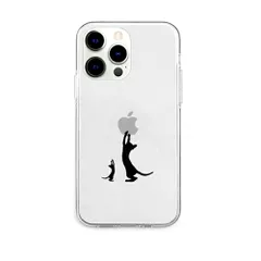 【新品】 AKAN ソフトクリアケース for iPhone 13 Pro 親子キャット AK21017i13P