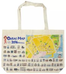 [중고] 잡화 아키야마 유카사토 오아라이 MAP 토트 백 [걸즈 & 팬처 극장판] 오아라이 안코 축제 2016 상품