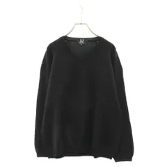 dunhill (ダンヒル) Vネックニットトレーナー 長袖セーター ブラックのサムネイル