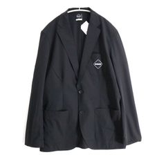 【新品】F.C.R.B. エフシーアールビー XL メンズ カジュアルジャケット 黒 24AW TEAM PACKABLE BLAZER FCRB-242047 パッカブル 軽量 新品 古着