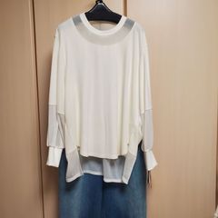 ★Bluefronce/ROBE ※2024冬新作　　トップス　シャツ　日本製　ホワイト系　自宅洗濯OK　ストレッチ生地　自宅洗濯OK　夏用長袖