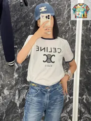 【今日WTO】Celine 25SS クラシックロゴプリント 丸首 T シャツ-RQ79