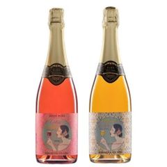 スパークリングワイン 愛の讃歌 ロゼ ピーチ ギフトセット ７２０ｍｌ