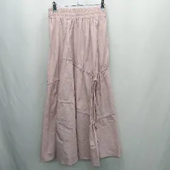 ◇ ⊂ GRL グレイル ウエストゴム ロング丈 フレア スカート サイズL ピンクベージュ系 レディース E  【1503050024433】