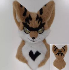 着ぐるみヘッド ウサギ耳 グレー 兎面 全頭ヘッド ケモノ マスク