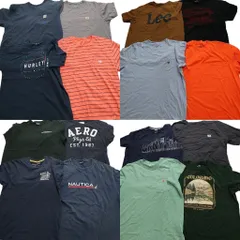 古着卸 まとめ売り ブランドMIX 半袖Tシャツ 16枚セット (メンズ XL )  ノーティカ リーバイス ディッキーズ  中古 古着 NB0766