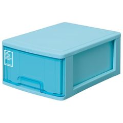 サンコープラスチック(SankoPlastic) 小物収納 シルキー 幅25.2×奥35×高14.9cm ブルー 0