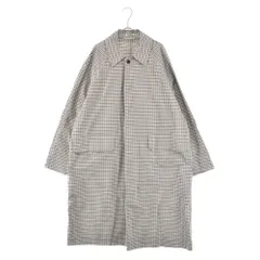 AURALEE (オーラリー) 19SS FINX WEATHER CLOTH CHECK COAT フィンクスウェザークロス チェック柄コート ブラウン A9SC01WCのサムネイル