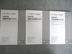 TAC 2024年合格目標 TAC公務員講座 時事対策 国際事情/経済史・経済事情/社会事情テキスト 未使用 計3冊 020S4C